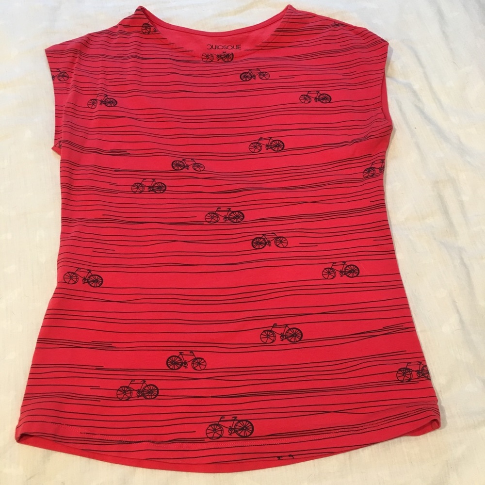 ❗️5for$25❗️ Bike Tee in Dusty Red